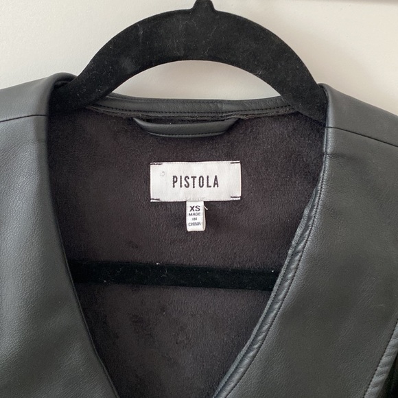 Pistola Faux leather button up blouse - Picture 7 of 9